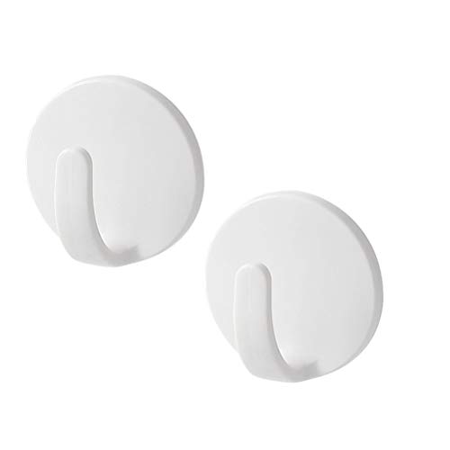 BESPORTBLE 2Pcs Fridge Magnet Hook Refrigerator Hanger Plastic Wall Hooks for Kitchen Refrigerator Home Utensils (White)