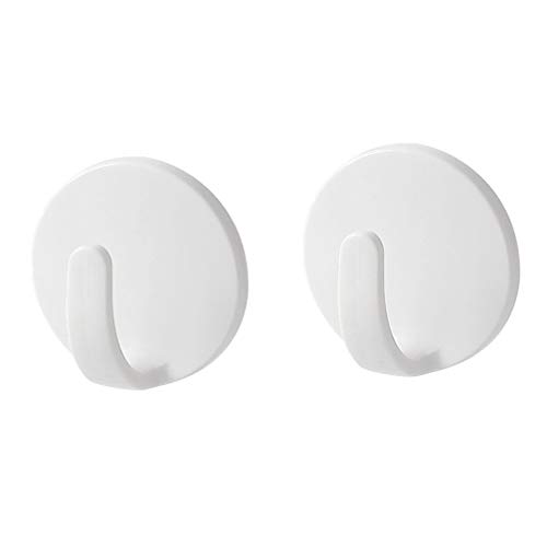 BESPORTBLE 2Pcs Fridge Magnet Hook Refrigerator Hanger Plastic Wall Hooks for Kitchen Refrigerator Home Utensils (White)