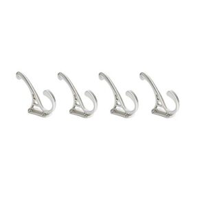 berenson 8012-bpn-p prelude 0.375 inch wide 4 inch long coat and hat hook from the timeless charm collection, brushed nickel finish (4)