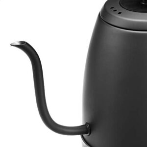 AmazonCommercial Black Stainless Steel Electric Gooseneck Kettle