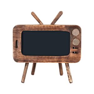 cell phone stand | universal mobile holder stand for office desk | cute wooden phone stand | tv shaped wood cell phone stand | unique wood phone desk nightstand to enjoy watching videos songs movies