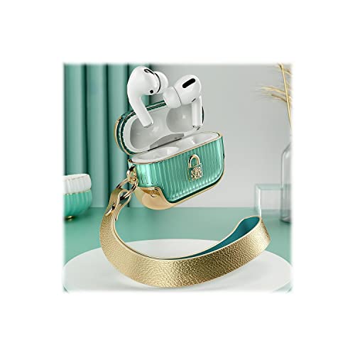 i-Blason Duchess Series Designed for Airpods Pro Case, Full-Body Stylish Protective Case Cover Compatiable with Apple AirPods Pro (2019) (Gold)