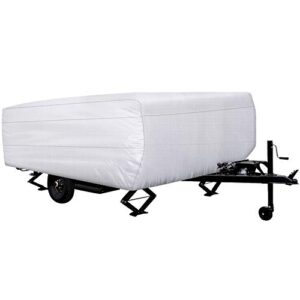 leader accessories pop up folding camper cover 150d diamond fabric fits rv trailer (10'-12')