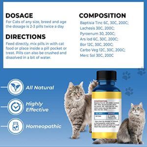 Immunity Boost for Cats Supplement – Helps Your Feline's Respiratory and Digestive System Fight Off Colds and Infections – All Natural, No Fuss Remedy (450 Pills)