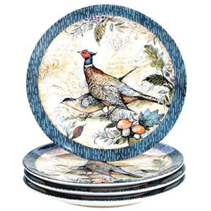 Certified International Harvest Gatherings 11" Dinner Plates, Set of 4, Multicolor