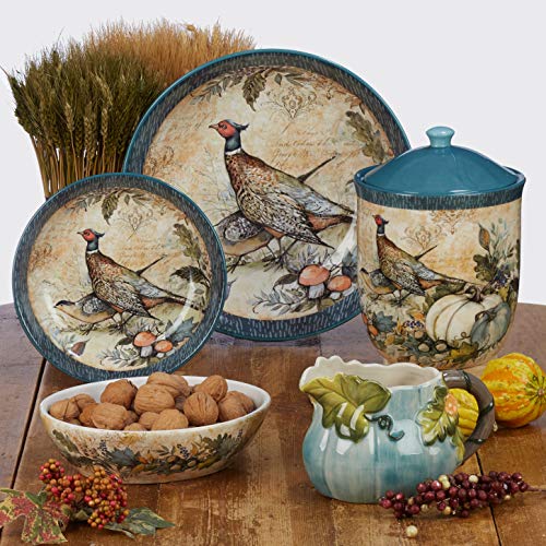 Certified International Harvest Gatherings 11" Dinner Plates, Set of 4, Multicolor