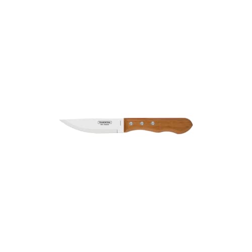 Tramontina 5” Jumbo Steak Knives Set of 4, Sharp Knife with Wooden Handle, ‎Camping, Kitchen, Rustic, 22399079