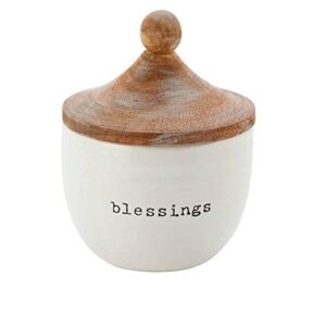 mud pie blessings jar, white