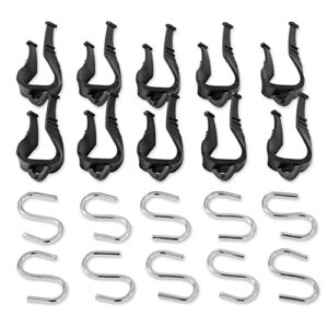 camco 42707 rv awning accessory hangers, 10-pack - safely secures party lights to your rv's awning - offers a universal fit