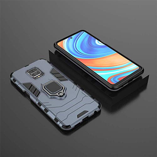 COTDINFORCA Redmi Note 9 Pro Case Redmi Note 9 Pro Max Case Shockproof with Ring Holder Kickstand Magnetic Car Mount Soft TPU Armor Thin Protective Phone Case for Xiaomi Redmi Note 9 Pro Blue KK.