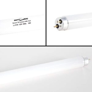 REPTI ZOO Reptile 18W 10.0 UVB Fluorescent Bulb Lamp Desert T8 Bulb 24 Inches