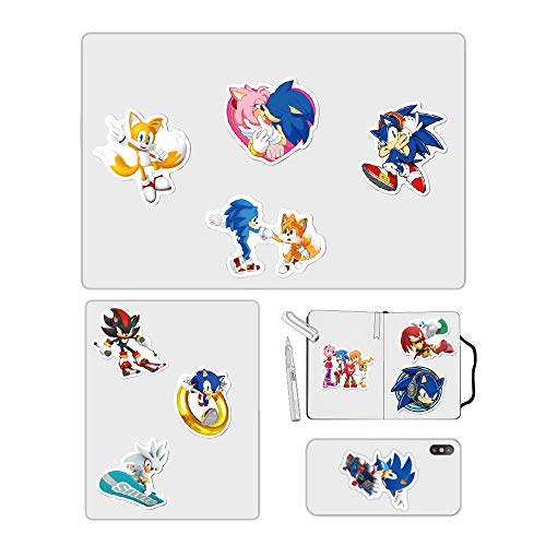 50PCS Sonic The Hedgehog Stickers for Children Teens,Girls, Waterproof Colorful Sonic Stickers Perfect for Car, Laptop, Luggage, Bicycle