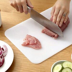 Super Leader Professional Plastic Cutting Board for Restaurants，Dishwasher Safe and BPA Free,1.27 x 17.8 x 0.4 Inch,White