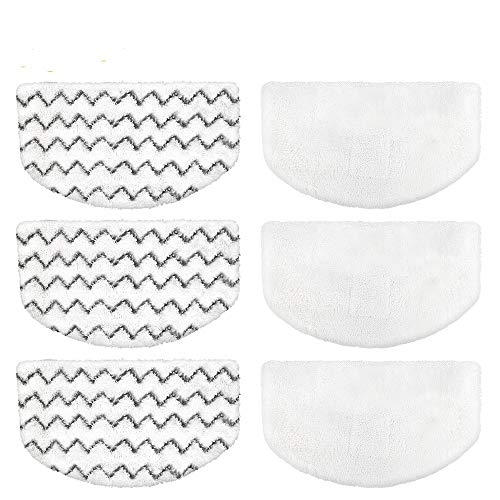 KVLZ 6 PCS Steam Mop Replacement Pads for Bissell Powerfresh Steam Mop Pads Compatible with 1940 1440 1544 Series 19402 19404 19408 19409 1940a 1940f 1940q 1940t 1940w