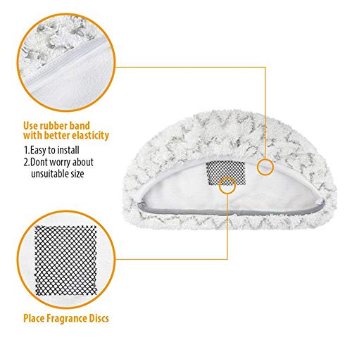 KVLZ 6 PCS Steam Mop Replacement Pads for Bissell Powerfresh Steam Mop Pads Compatible with 1940 1440 1544 Series 19402 19404 19408 19409 1940a 1940f 1940q 1940t 1940w