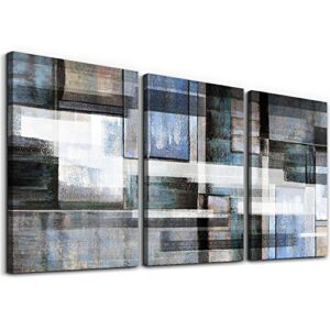 abstract canvas wall art for living room office wall decor for bedroom family kitchen bathroom wall decoration,black and white abstract canvas art pictures artwork for home walls paintings 3 piece