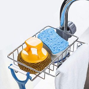 sponge holder stainless steel kitchen sink caddy organizer accessories for kitchen