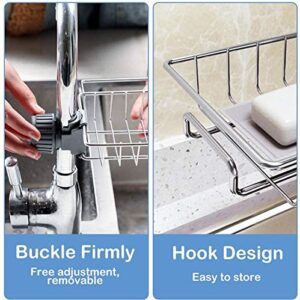 Sponge Holder Stainless Steel Kitchen Sink Caddy Organizer Accessories for kitchen