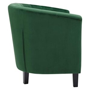 Modway Prospect Performance Velvet Loveseat, Emerald