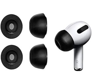 foam ear tips for airpods pro headphones, bluewall soft noise-isolation memory foam eartips for airpods pro, design, 2 pairs medium size tips for airpods pro, m