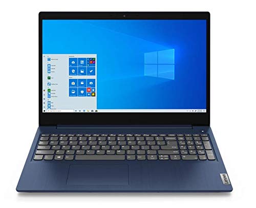 Lenovo IdeaPad 3 15.6" HD Laptop PC, Intel 10th Gen Core i3-1005G1 CPU, 8GB DDR4 RAM, 256GB SSD, Camera, WiFi, Bluetooth,Windows 10 S Mode - Abyss Blue- 1-Year McAfee