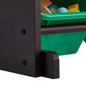 ROCKPOINT Kid‘s origanizer 12 Bins Espresso/Primary Toy Storage Organizer (HX2020-7)