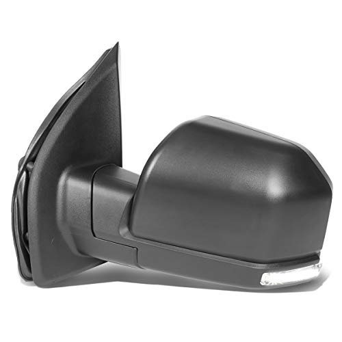 Left Driver Side Power Heated LED Turn Signal Mirror with Puddle Light Compatible with Ford F-150 15-18 (22-Pins)