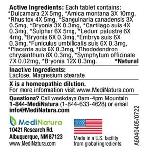 MediNatura T-Relief Pet Arthritis Relief Arnica +12 Powerful Natural Homeopathic Medicines Help Ease Hip & Joint Pain Soreness & Stiffness for Dog & Cat - 90 Tablets