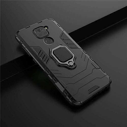 COTDINFORCA Xiaomi Redmi Note 9 Case Redmi Note 9 Case Shockproof with Ring Holder Kickstand Magnetic Car Mount Soft TPU Armor Thin Anti-Fall Protective Phone Case for Xiaomi Redmi Note 9 Black KK.