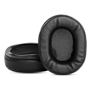 1 pair ear pads cushion pillow compatible with pioneer se-ms7bt ms9bn ms5t headsets replacement earmuffs cups (leather)