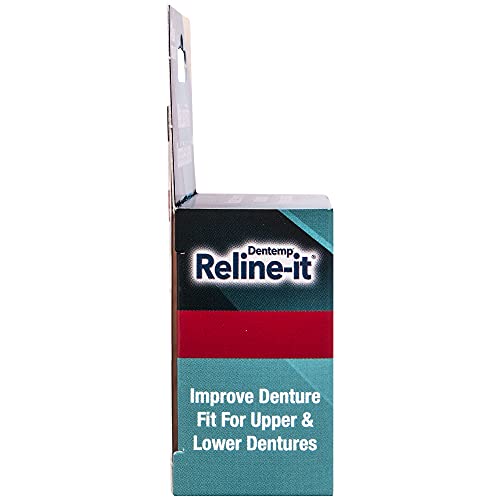 Dentemp Repair-it Denture Repair Kit & Reline-it Denture Reliner - Denture Kit (Multi-Pack) - Refit and Tighten Dentures for Both Upper & Lower Denture - Repair Broken Dentures & Loose Teeth