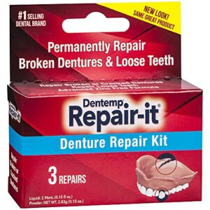 Dentemp Repair-it Denture Repair Kit & Reline-it Denture Reliner - Denture Kit (Multi-Pack) - Refit and Tighten Dentures for Both Upper & Lower Denture - Repair Broken Dentures & Loose Teeth