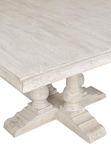 Kosas Home Beverly Dining Tables, Antique White Finish