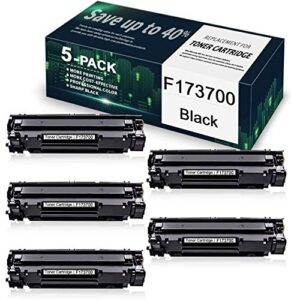 5-pack black f173700 compatible toner cartridge replacement for canon f173700 printer.