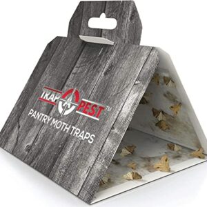 8 Pack Pantry Moth Traps- Safe and Effective for Food and Cupboard- Glue Traps with Pheromones for Pantry Moths