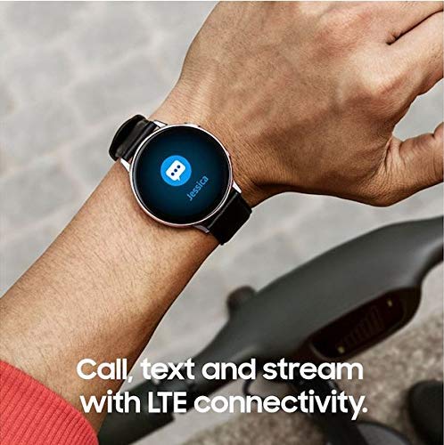 Samsung Galaxy Watch Active2 Stainless Steel LTE GSM Unlocked SM-R835U (ATT, Verizon, Tmobile, Sprint) - US Warranty (Renewed) (Silver, 40mm)