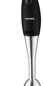 Courant Immersion Hand Blender with 200 Watt Easy to Clean Stick Blender Blends, Purees, Crushes Ice