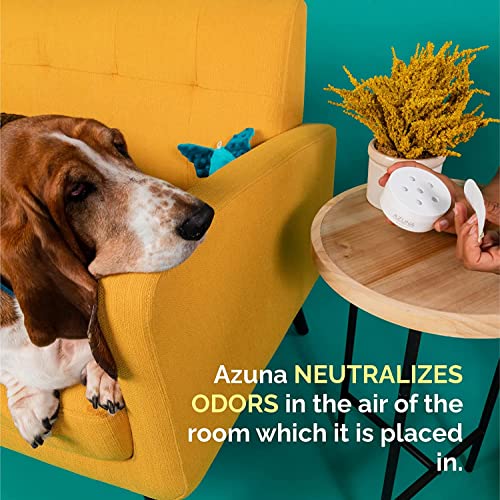 Azuna All-Natural Odor Remover Gel, Large Room | Air Purifier with Tea Tree Oil | Plant-Based & Long Lasting | For Pet Odors, Smoke & Strong Odors | Natural Scent, 8 oz.