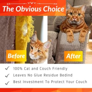 PURRRFECT PAWZ 8-Pack Couch Protector for Cats, Furniture Protectors from Cats Scratch, Couch Guards for Cats, Anti Cat Scratch Furniture Protector, Couch Guards for Cats, Cat Couch Protector