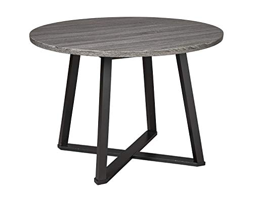 Signature Design by Ashley Centiar Dining Room Table, Gray/Black