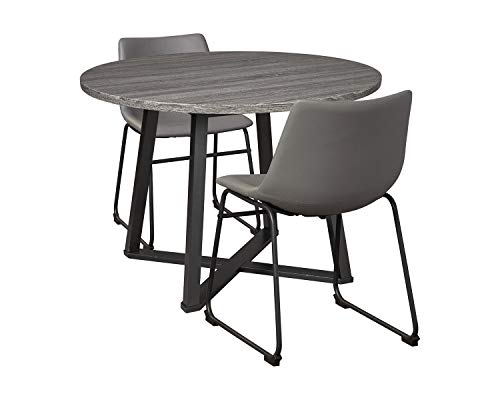 Signature Design by Ashley Centiar Dining Room Table, Gray/Black