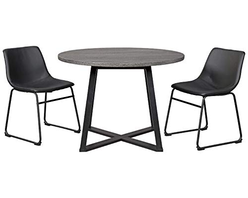 Signature Design by Ashley Centiar Dining Room Table, Gray/Black
