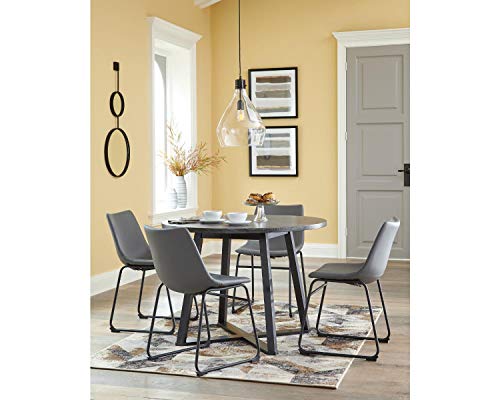 Signature Design by Ashley Centiar Dining Room Table, Gray/Black