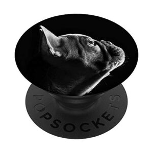 cute black french bulldog frenchie dog lovers gift popsockets popgrip: swappable grip for phones & tablets