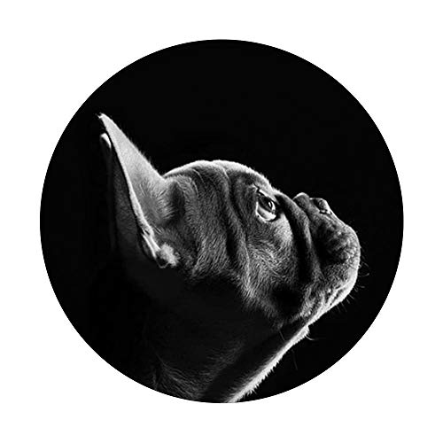 Cute Black French Bulldog Frenchie Dog Lovers Gift PopSockets PopGrip: Swappable Grip for Phones & Tablets