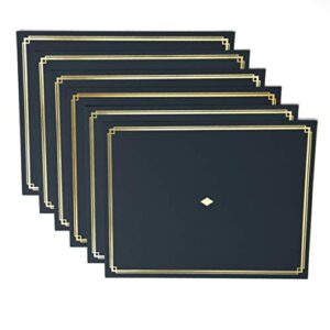 gartner studios certificate holder, black with gold foil detail, fits 8.5” x 11” documents, 36 count (54515)