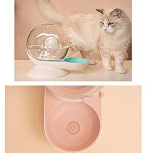 2.8/99oz Snail-Shaped cat Dog Automatic Water Feeder, cat Dog Water Dispenser, Pet Water Fountain, 7 Replacement Filters, Large Capacity self-Waterer for Cat Dog Small Animals, BPA Free (Grey)