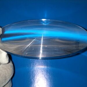 Fresnel Lens Magnifier, Diameter 100mm (4''), Focal Length 100mm, Acrylic Lens (not Glass), for Physics Classroom,Solar Heating,Magnifiying. (Focal Length 100mm)