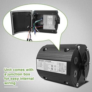 40W Emergency Backup Battery, EM 90 Minutes Emergency Backup Driver for UFO High Bay Lights, Output 170V DC, Input 100-347V AC