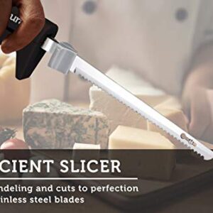 Courant Electric Knife Effortless Slicing and Carving, Soft Comfort Grip Handle with Precision Blades and Even Slicer